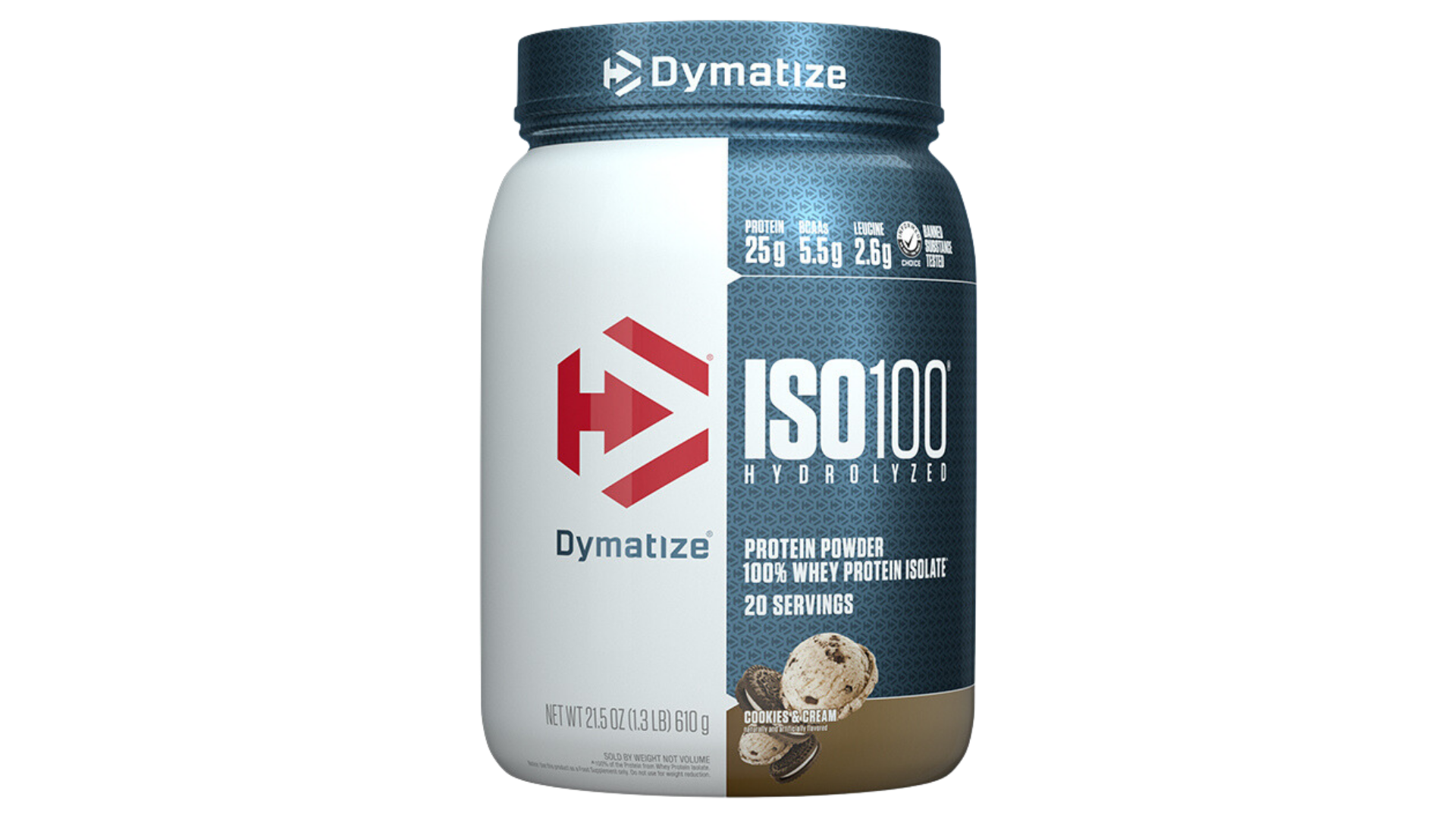 image of ISO 100 Cookies and Cream flavor